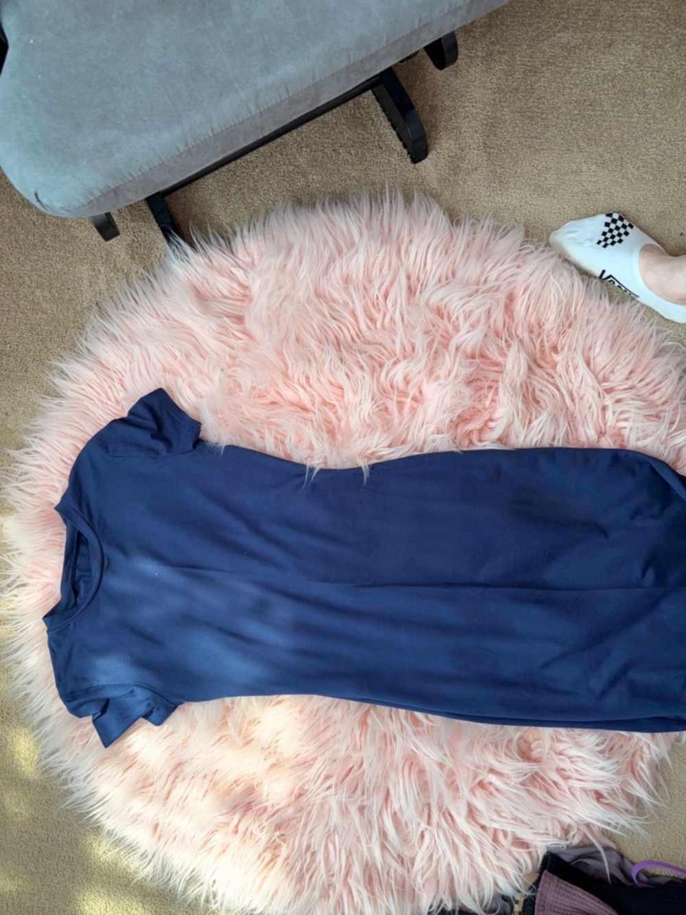 SHEIN Navy Blue Maxi Dress